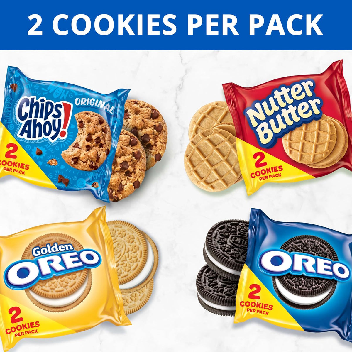 OREO Golden OREO CHIPS AHOY Nutter Butter cookies