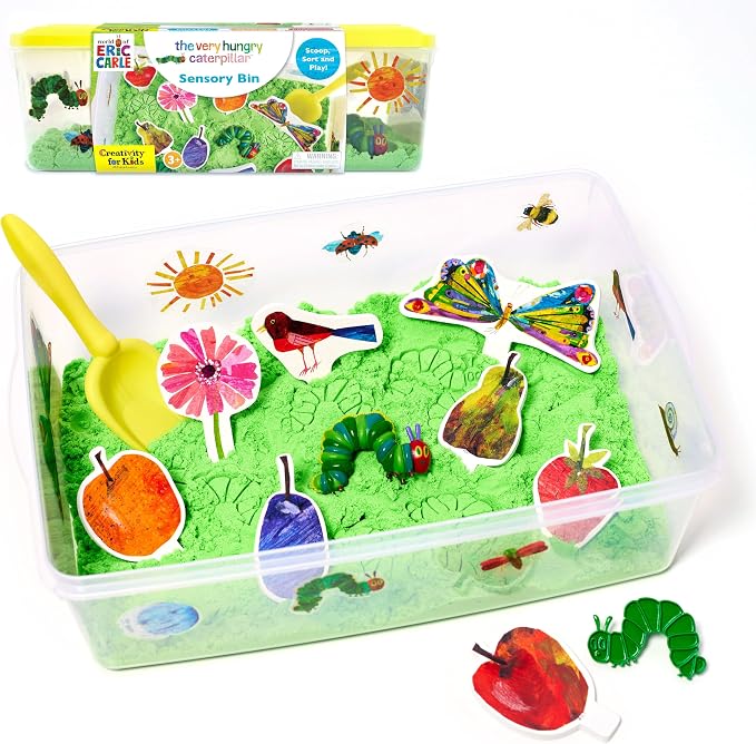 Space themed sorting and scooping sensory activity
