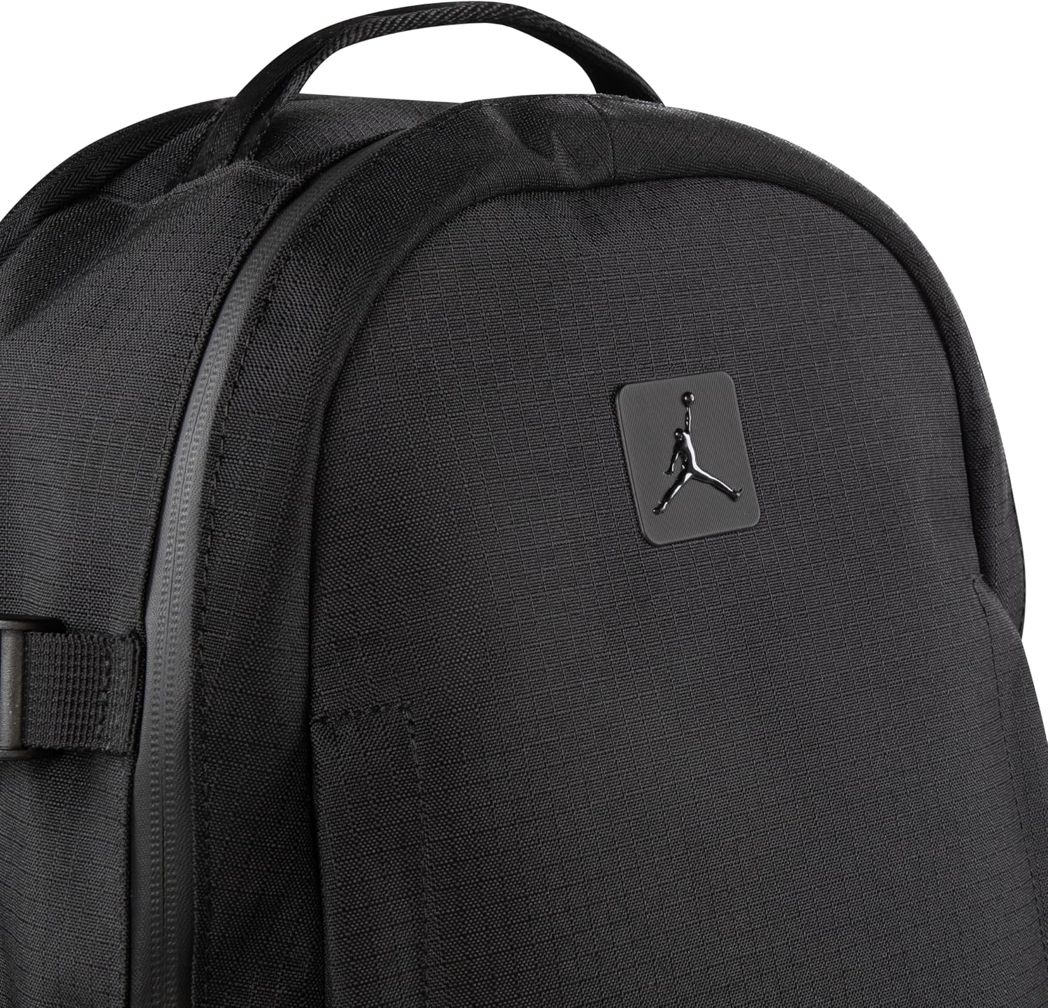 Nike black backpack two-pocket front layout