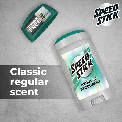 Four pack of Speed Stick men's daily deodorant