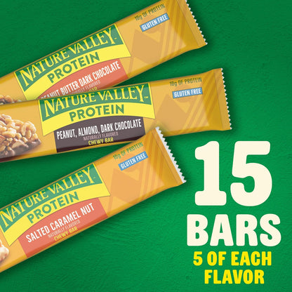 Chewy protein granola bars variety pack for snacking