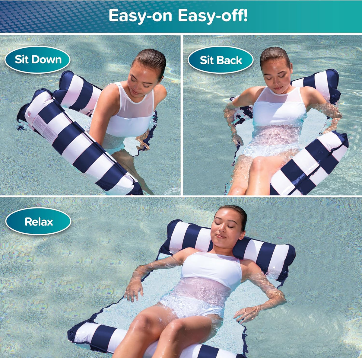 Multipack pool floats in multiple colors and styles