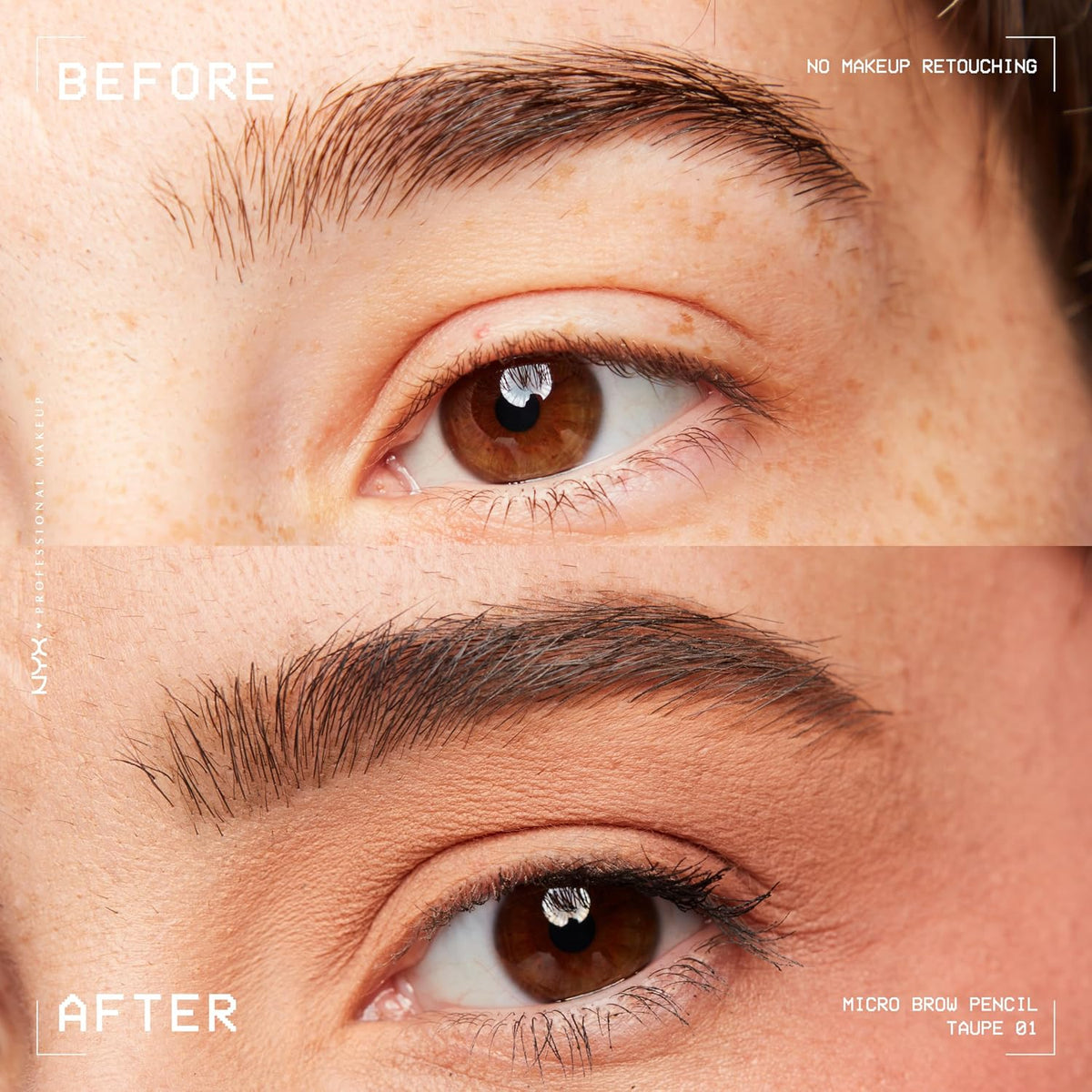 Vegan waterproof brow pencil in Taupe shade
