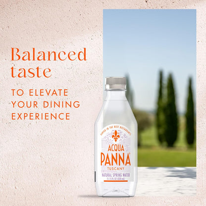 Acqua Panna natural water for dining and travel