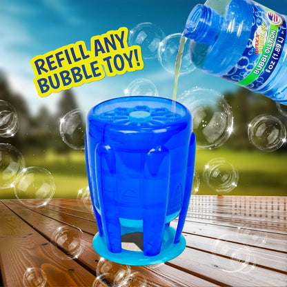 Kids easy grip bubble solution refill bottle