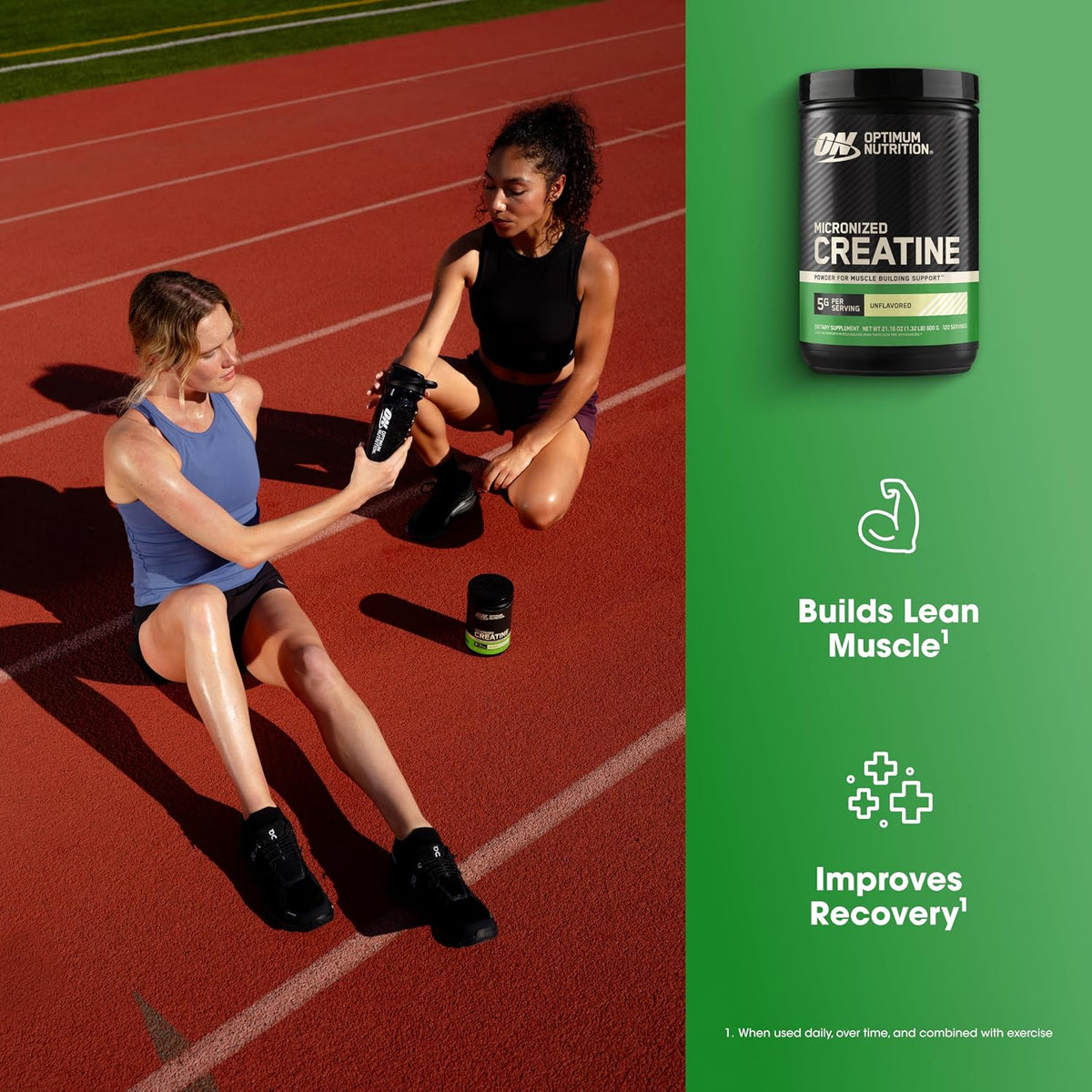 Optimum Nutrition 5 g creatine monohydrate per serving