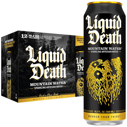 King size 19.2 fl oz Liquid Death water can