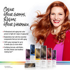 Permanent hair color cream for fuller thicker-looking hair