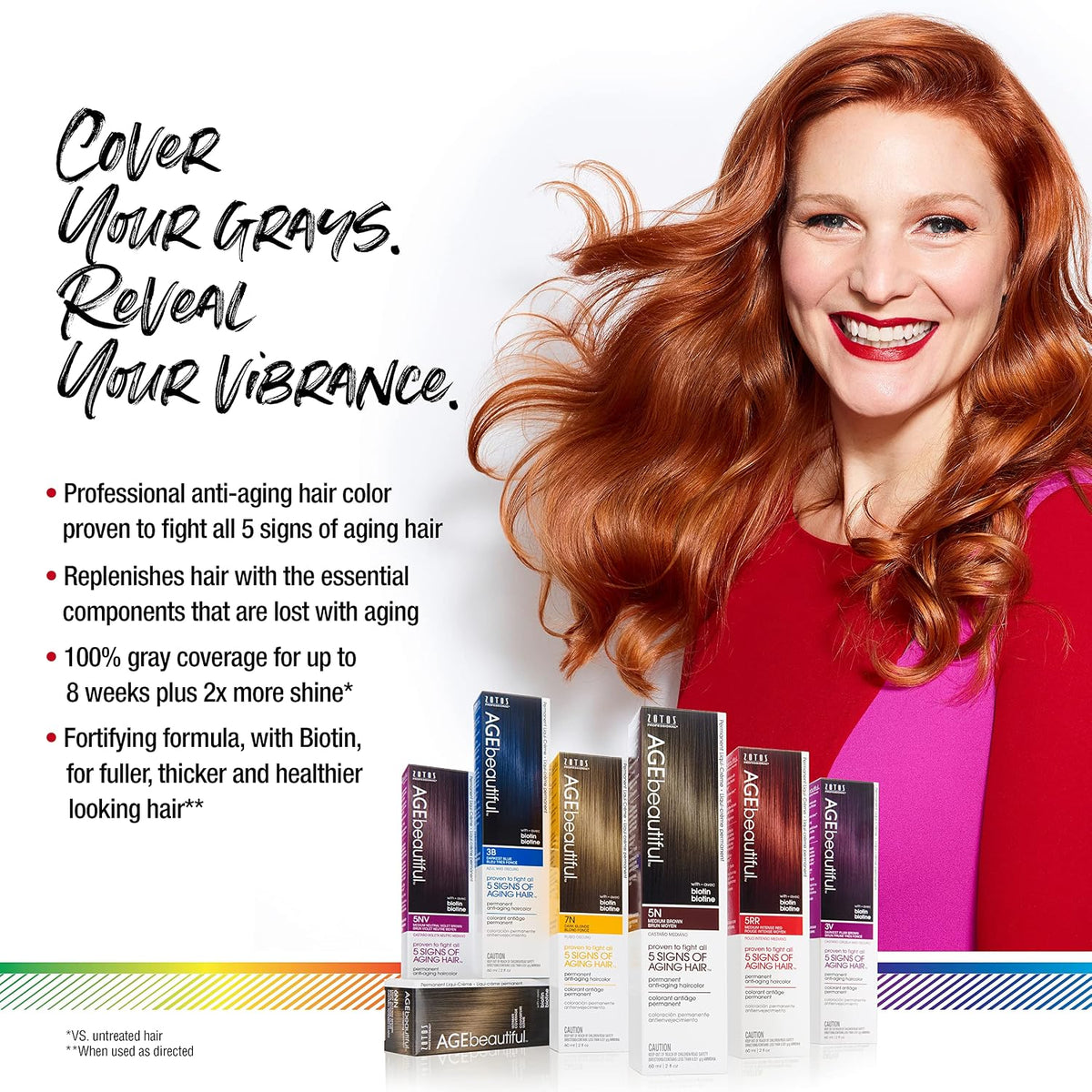 Permanent hair color cream for fuller thicker-looking hair