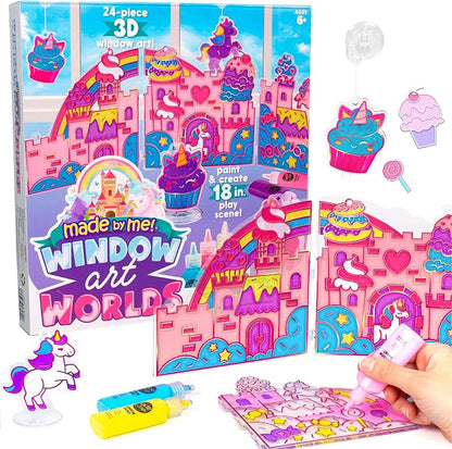 Custom window cling craft kit for children