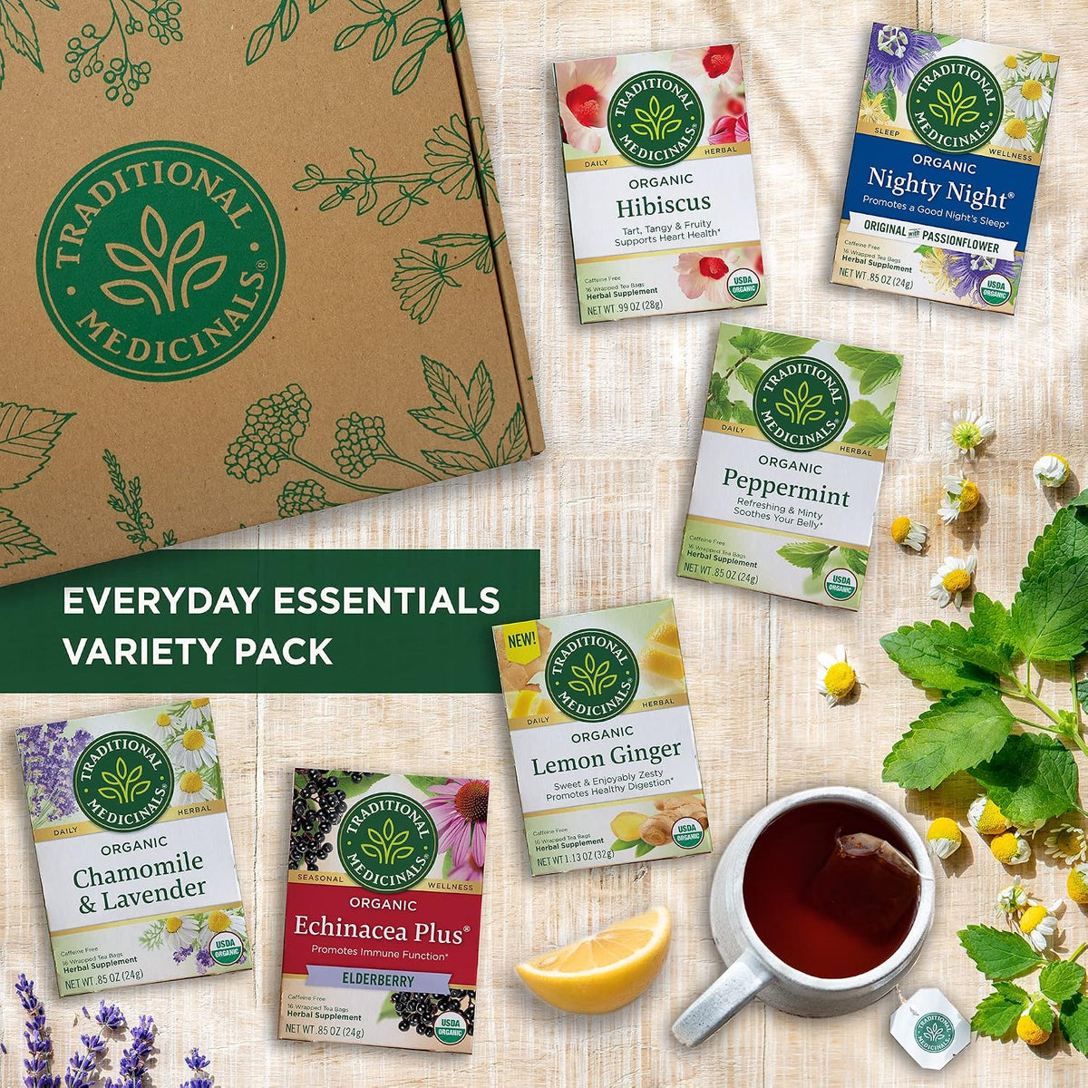Visit the Traditional Medicinals Store — Traditional Medicinals Organic Spearmint, 16 Tea Bags - product image 72