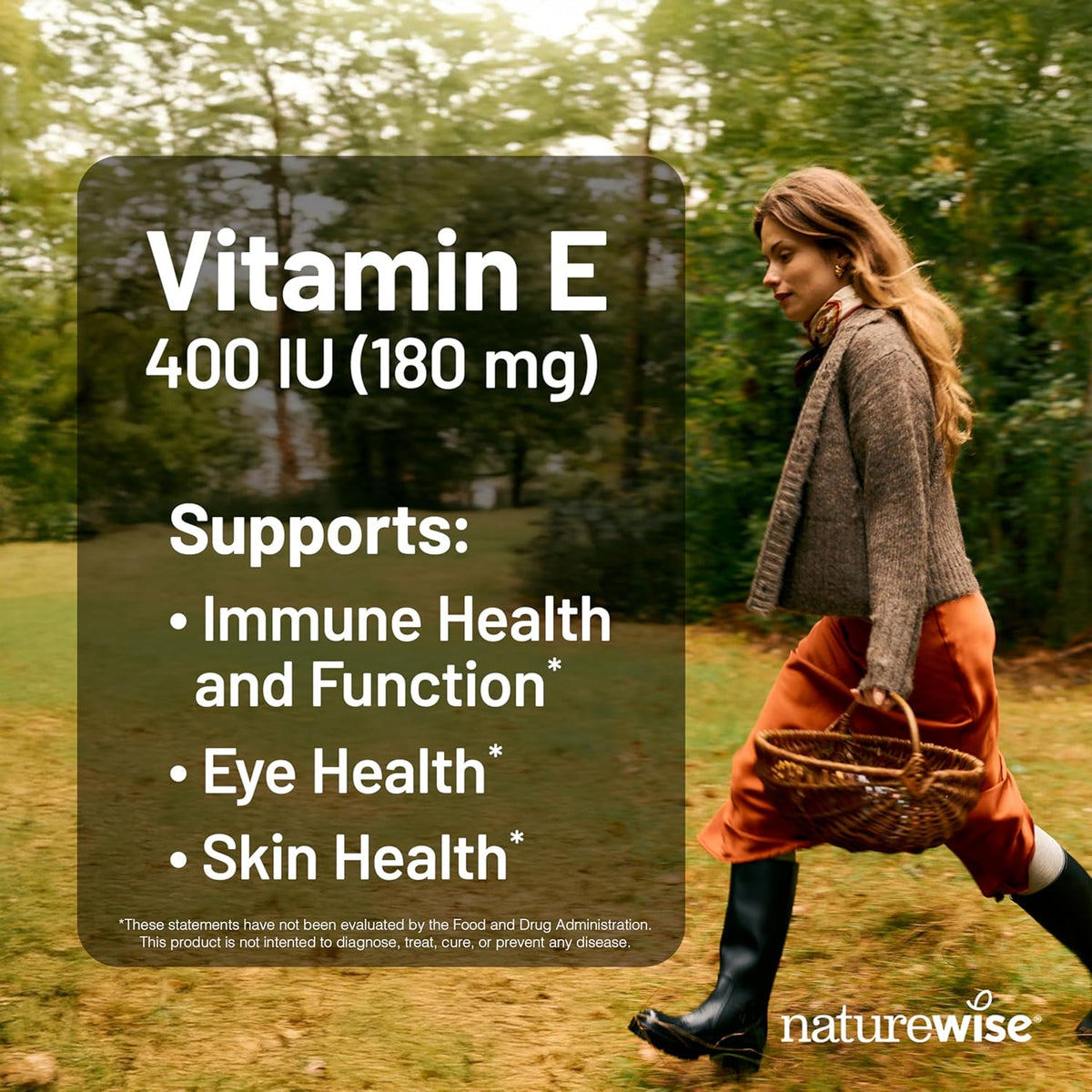 Vitamin E 400 IU softgels for daily wellness support