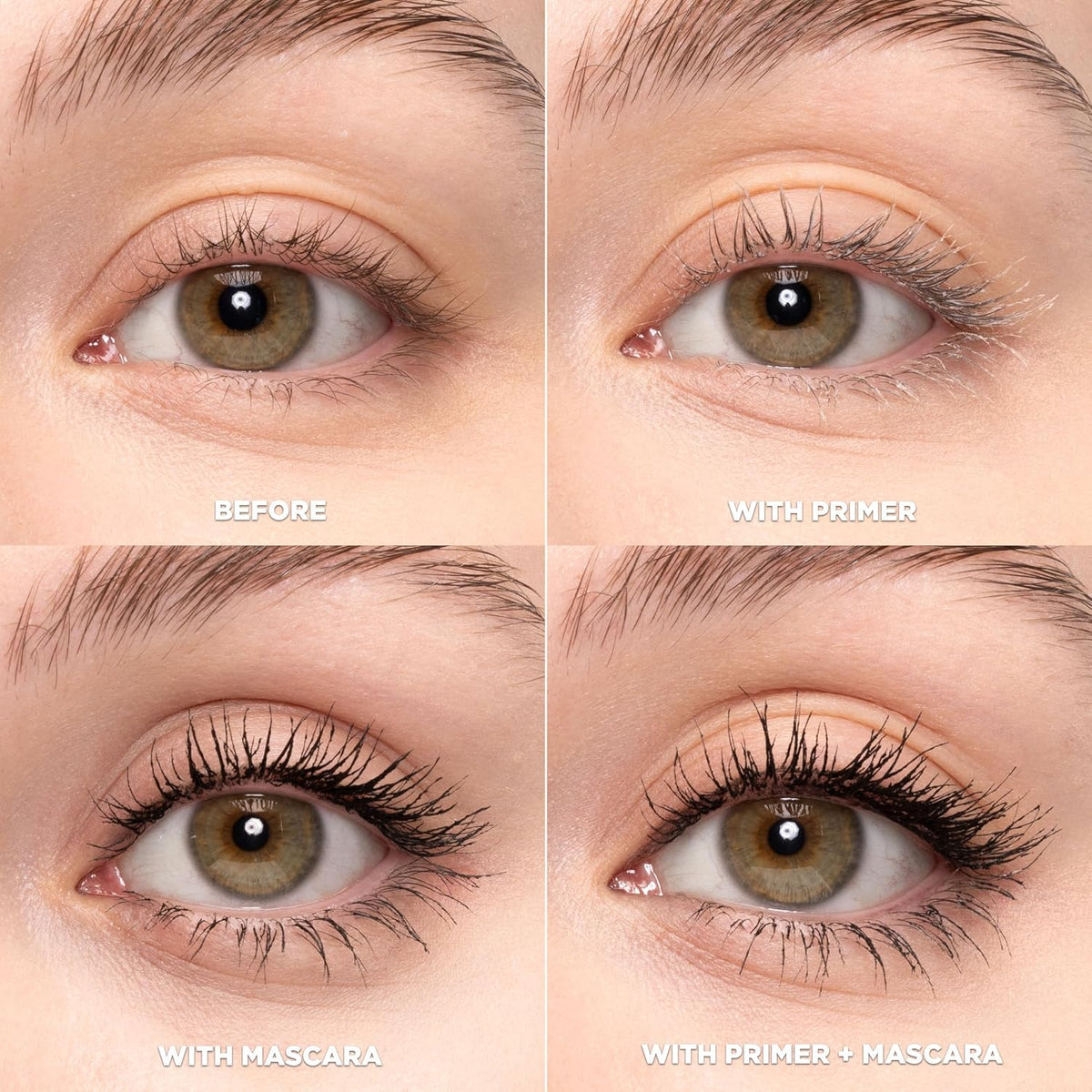 White mascara primer for fuller looking lashes