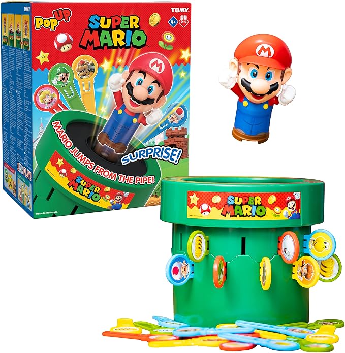 TOMY Pop Up Super Mario family action game for kids