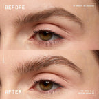 Medium Brown eyebrow styling gel with round bristle brush