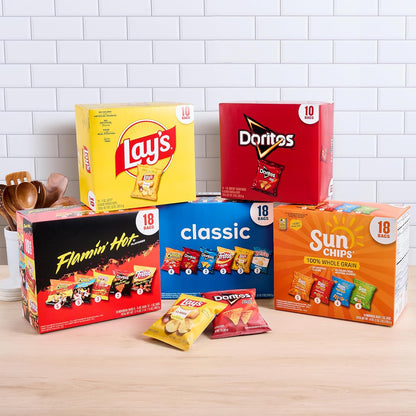Doritos Nacho Cheese crunchy tortilla chips variety pack