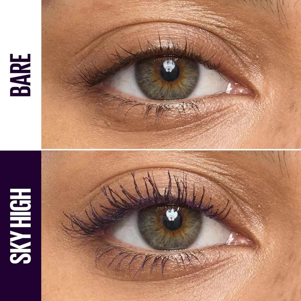 Washable plum mascara for volume and length