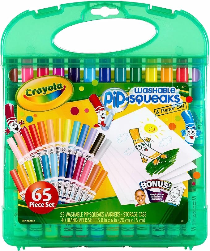 Crayola Pip-Squeaks washable markers art set for kids