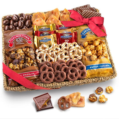 A Gift Inside chocolate gift basket tray