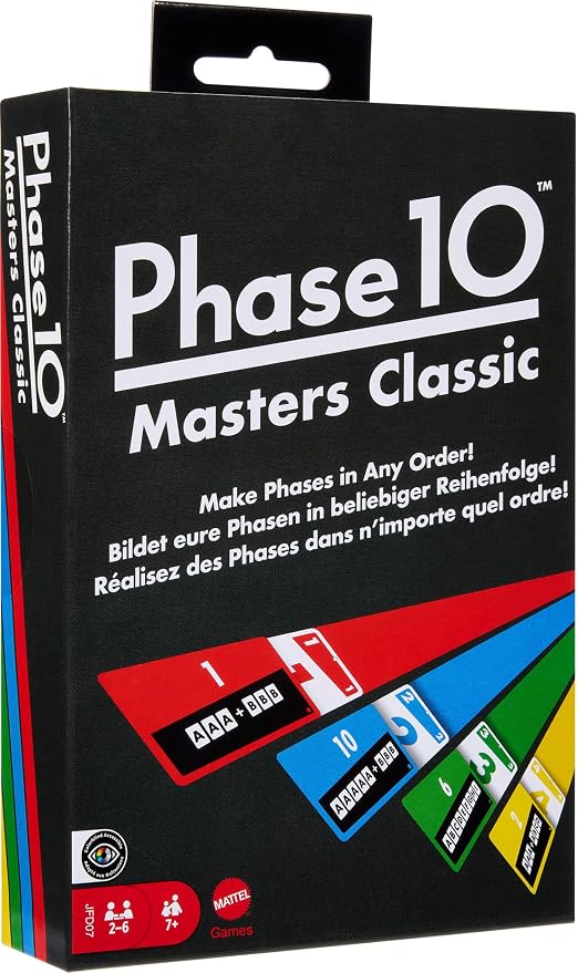 Phase 10 rummy-style family card game for ages 7 plus