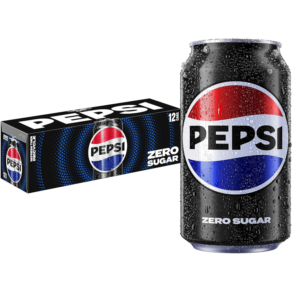 Pepsi Zero Sugar 12 fl oz cola cans