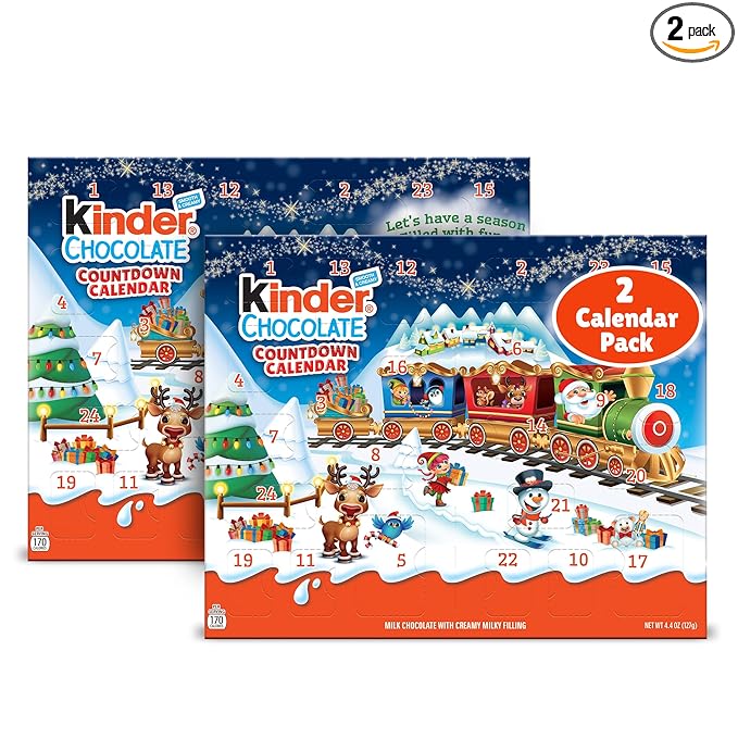 Kinder Chocolate countdown advent calendar 2 pack