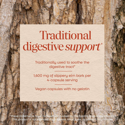 Nature's Way supplement bottle with slippery elm bark