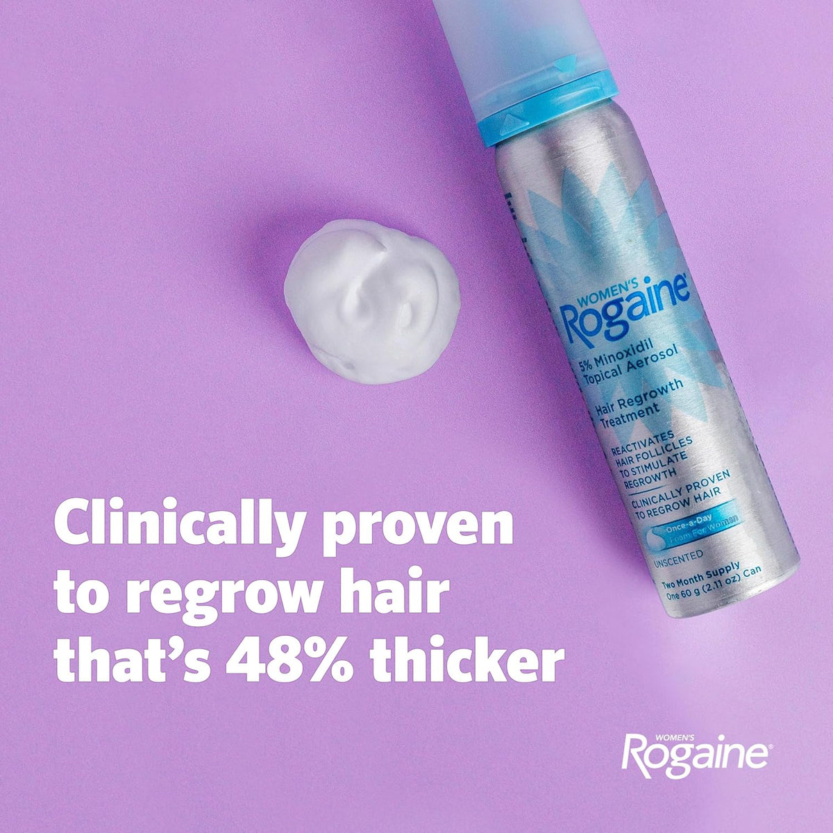 Rogaine topical minoxidil foam for thinning hair