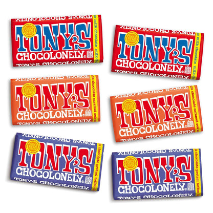 Belgian chocolate bar variety pack by Tony's Chocolonely