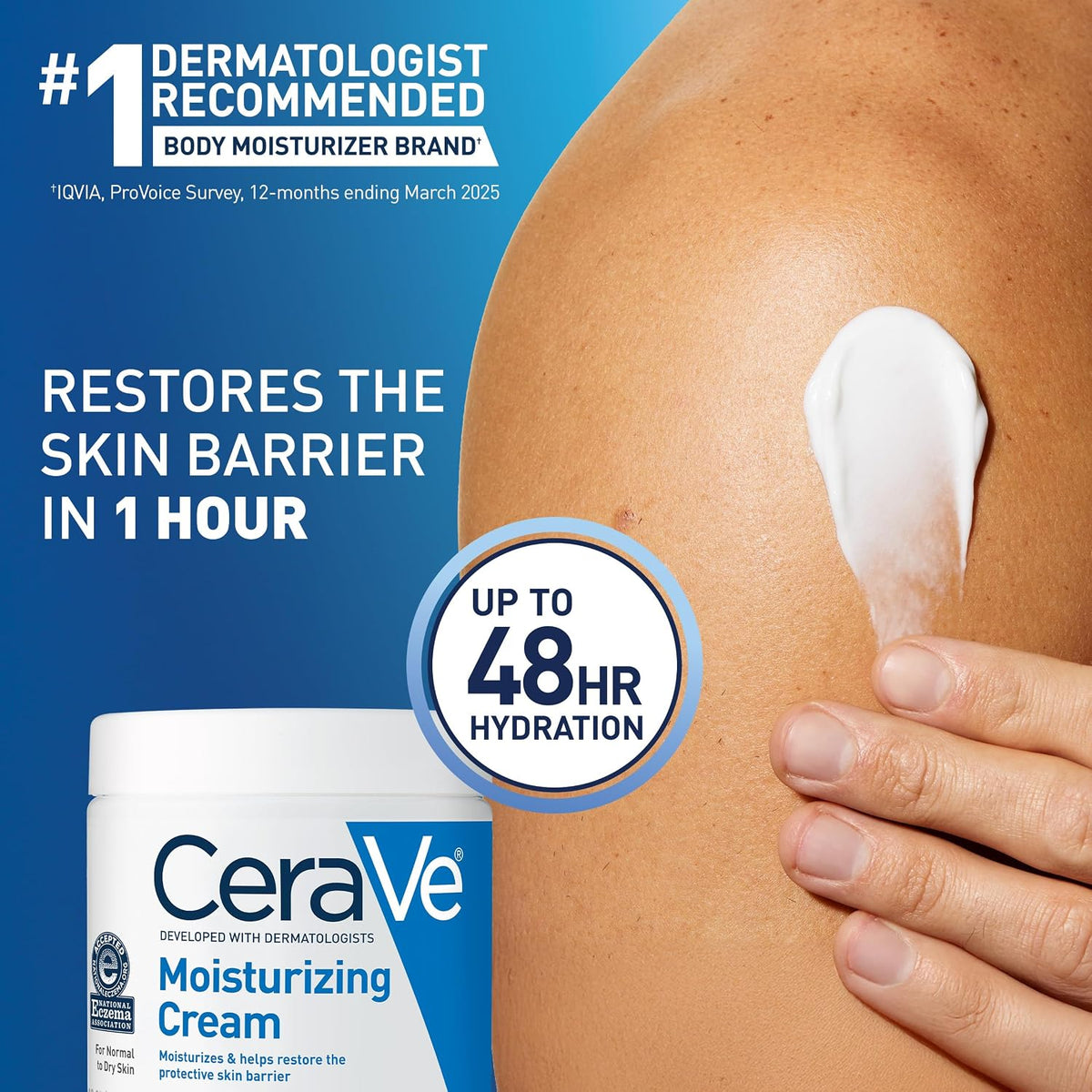 CeraVe dry skin cream with hyaluronic acid