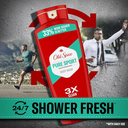 Old Spice Pure Sport refreshing body cleanser for men