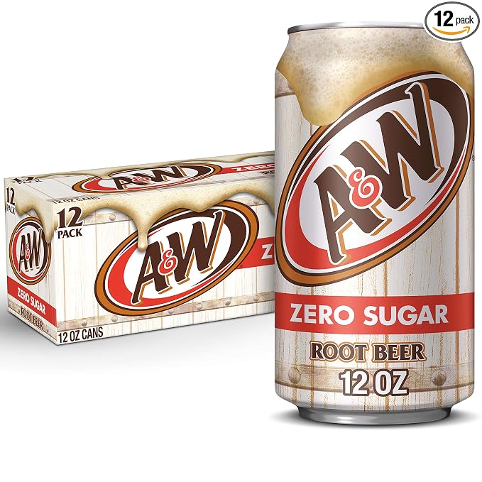 A&W Zero Sugar Root Beer 12 pack cans