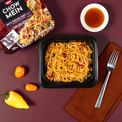 Nissin spicy teriyaki beef noodle meal box