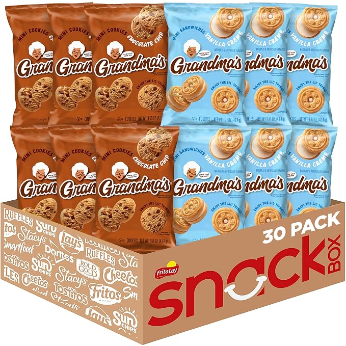 Grandma's Mini Cookies variety pack of 30 bags