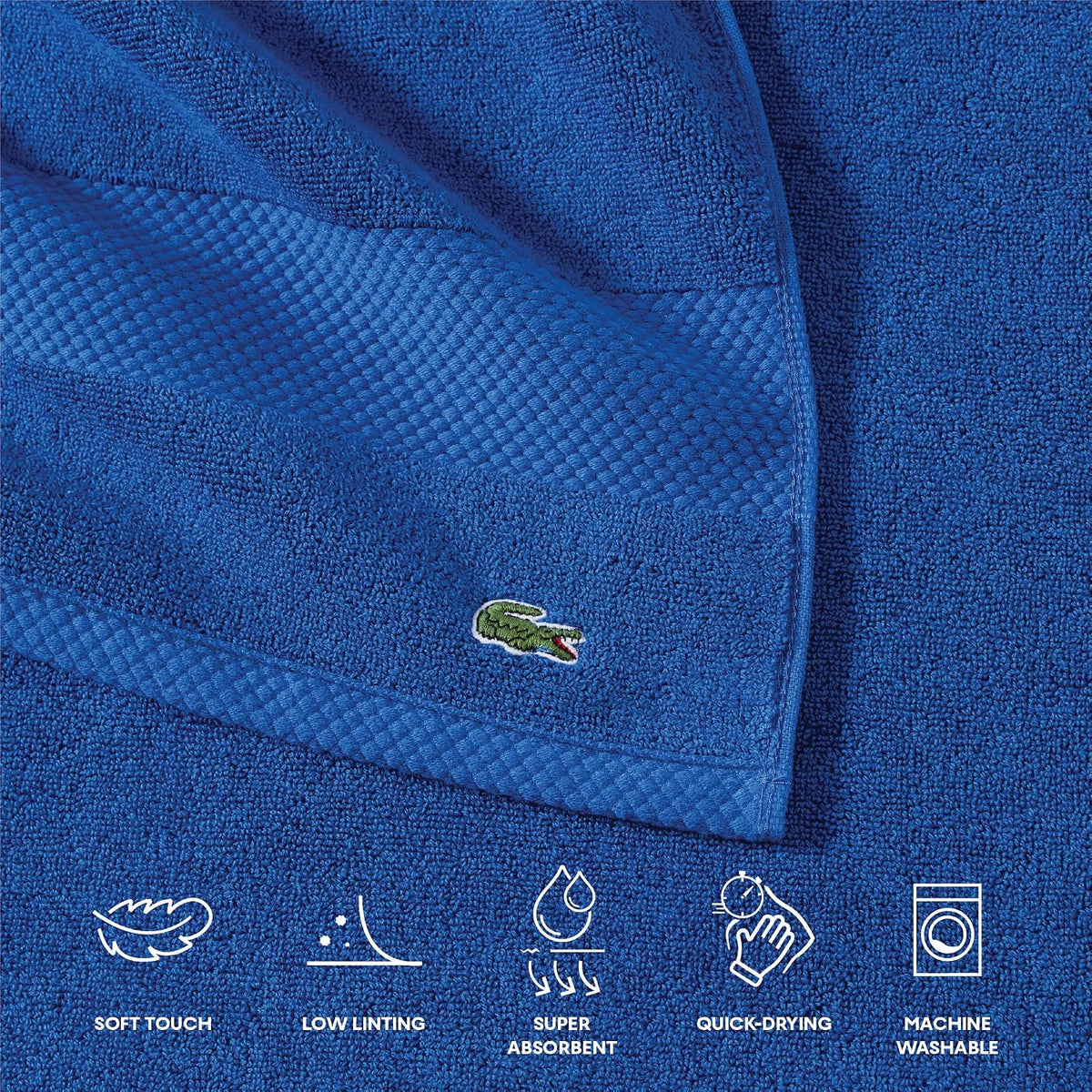 Lacoste Heritage towel with croc logo
