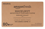 AmazonFresh hazelnut pods compatible with Keurig brewers