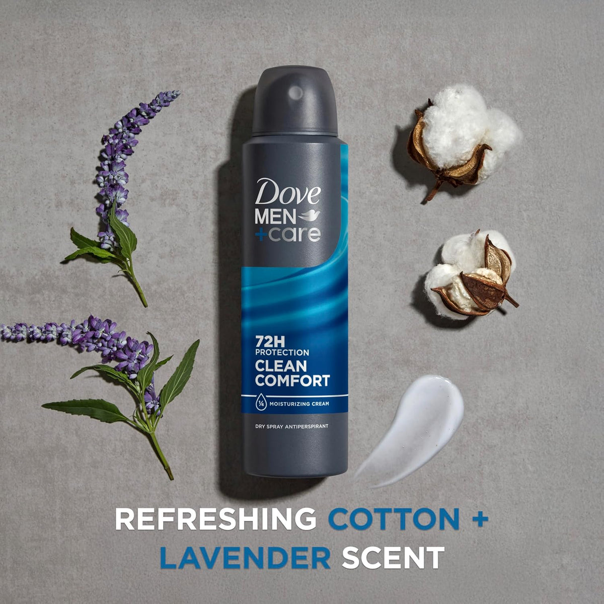 Dove Men+Care Clean Comfort 3.8 oz deodorant cans