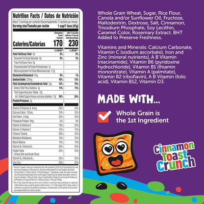 Crispy cinnamon sugar cereal squares