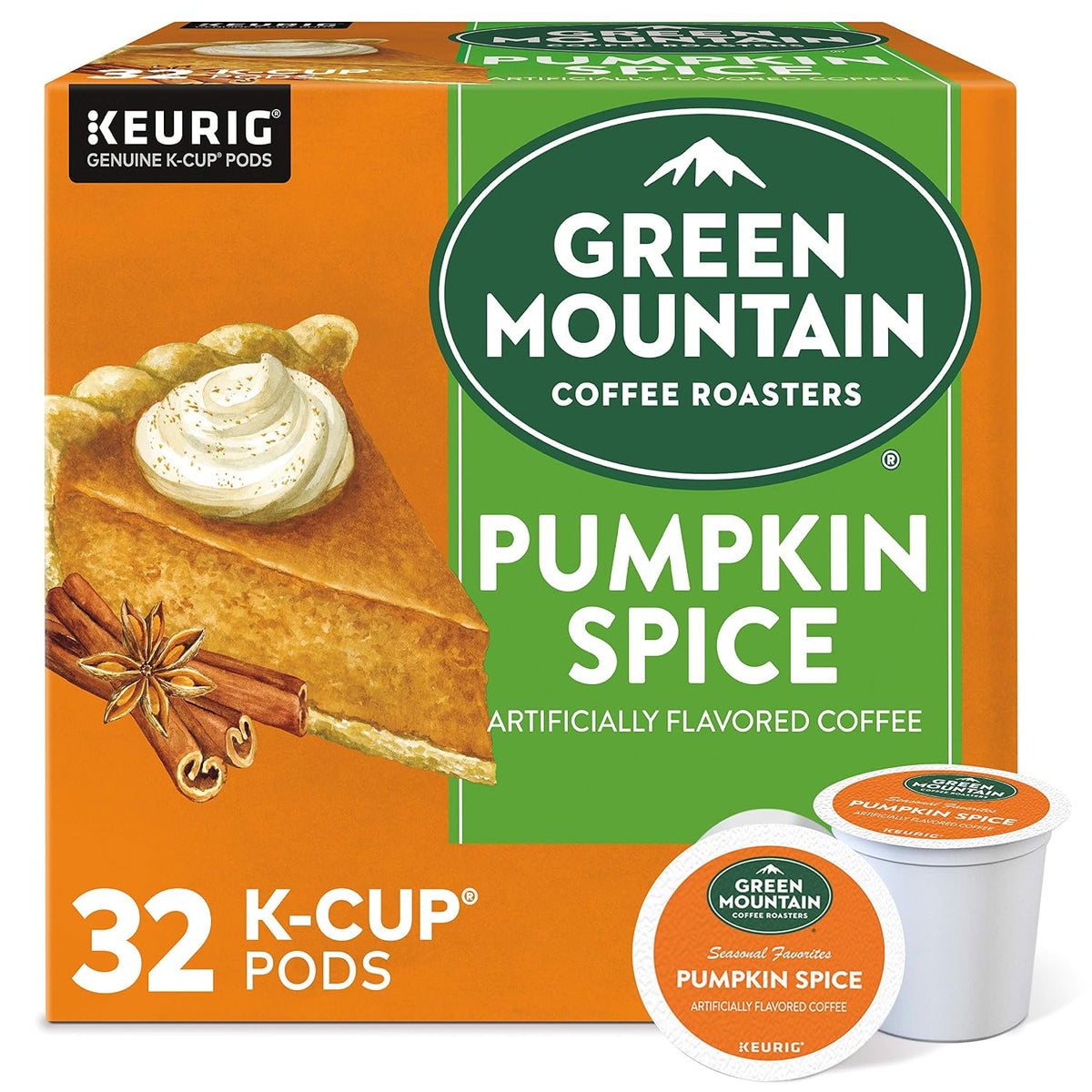 Pumpkin Spice single serve coffee pods box