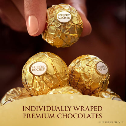 Hazelnut milk chocolate candies by Ferrero Rocher