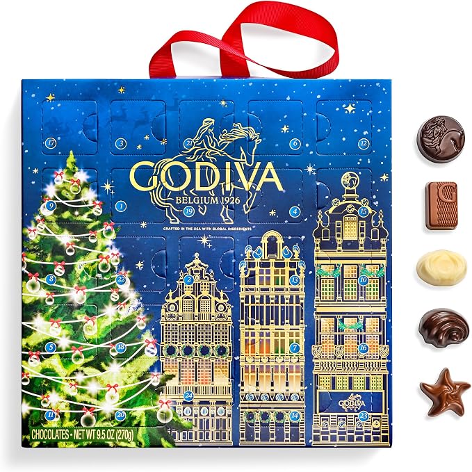 GODIVA limited-edition 2026 chocolate advent calendar, 24 pieces