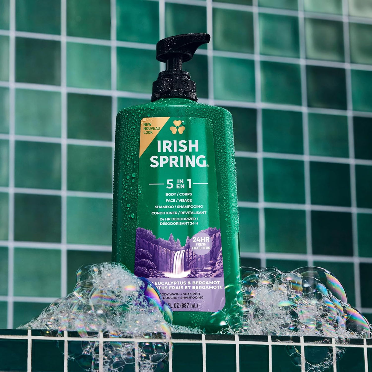 Irish Spring moisturizing body wash for men with pump-style bottle