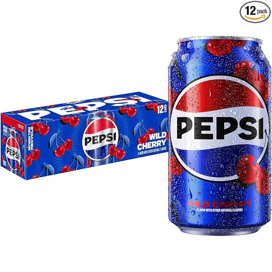 Pepsi Wild Cherry soda 12 pack cans
