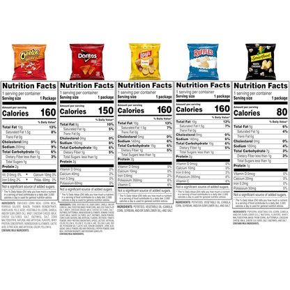 Doritos Cheetos Ruffles Lays and Smartfood snack mix