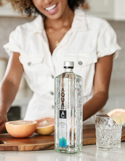Visit the Aqua Carpatica Store — AQUA Carpatica Natural Spring Water with Electrolytes, Artesian Glass Bottled Water, 750 ml / 25.36 oz. (12 Pack)