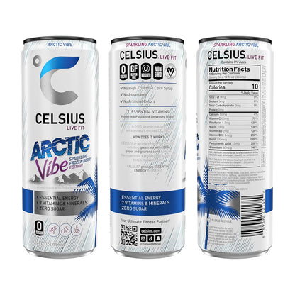 Sparkling frozen berry CELSIUS energy drink pack
