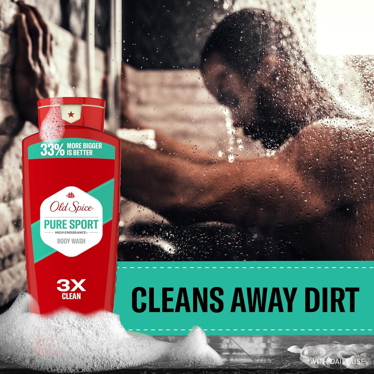 Old Spice long-lasting Pure Sport body wash multipack