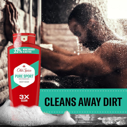 Old Spice long-lasting Pure Sport body wash multipack