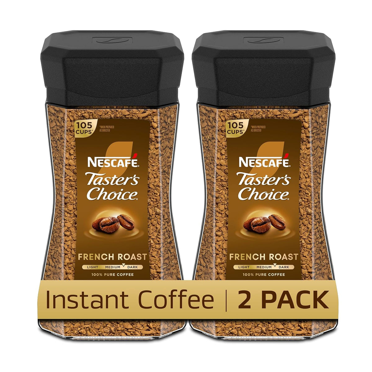 Taster's Choice dark roast instant coffee 2 pack