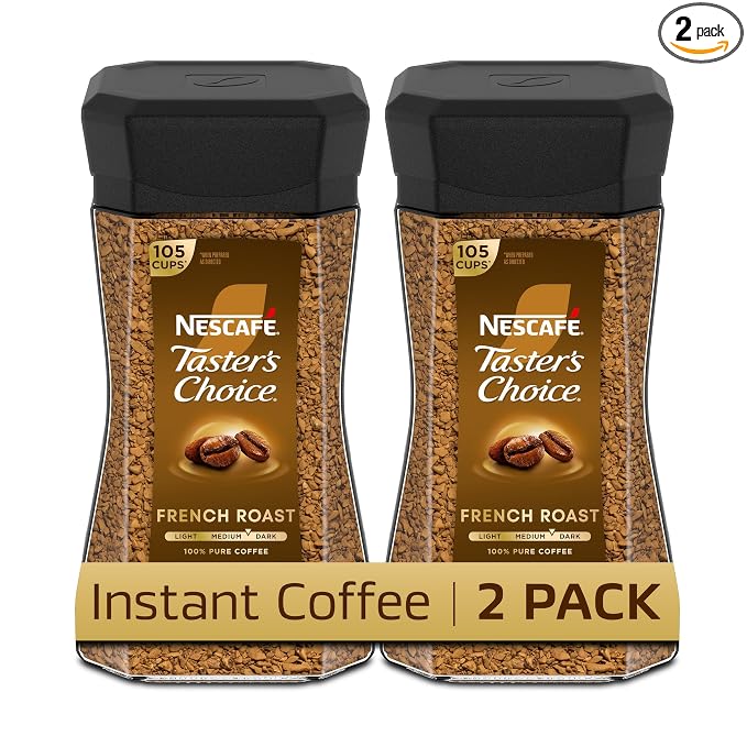 NESCAFÉ Taster's Choice French Roast instant coffee jars